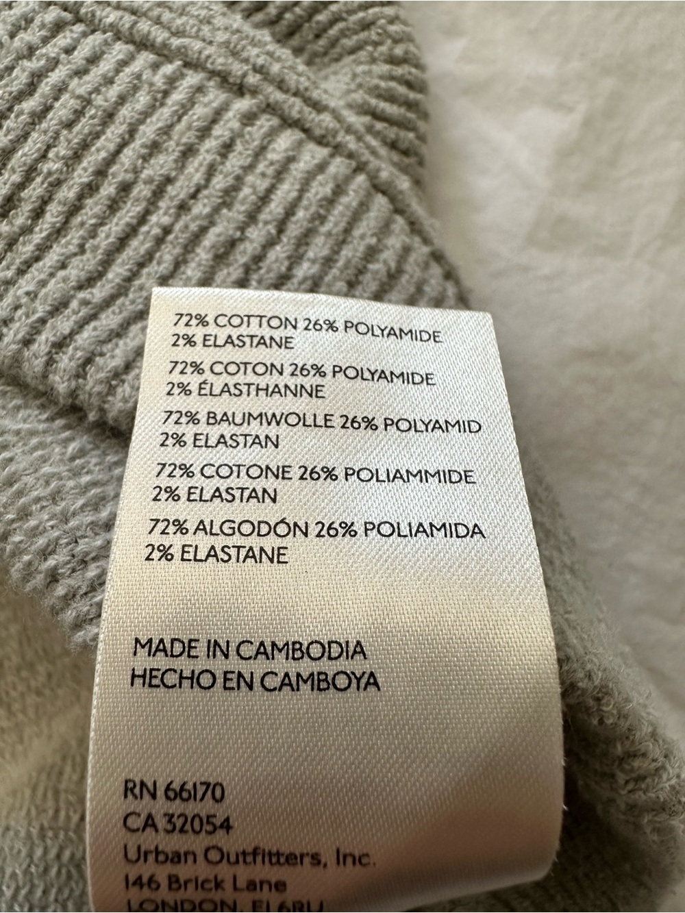 Free People gray funnel neck ribbed sweater, size large - Picture 12 of 13